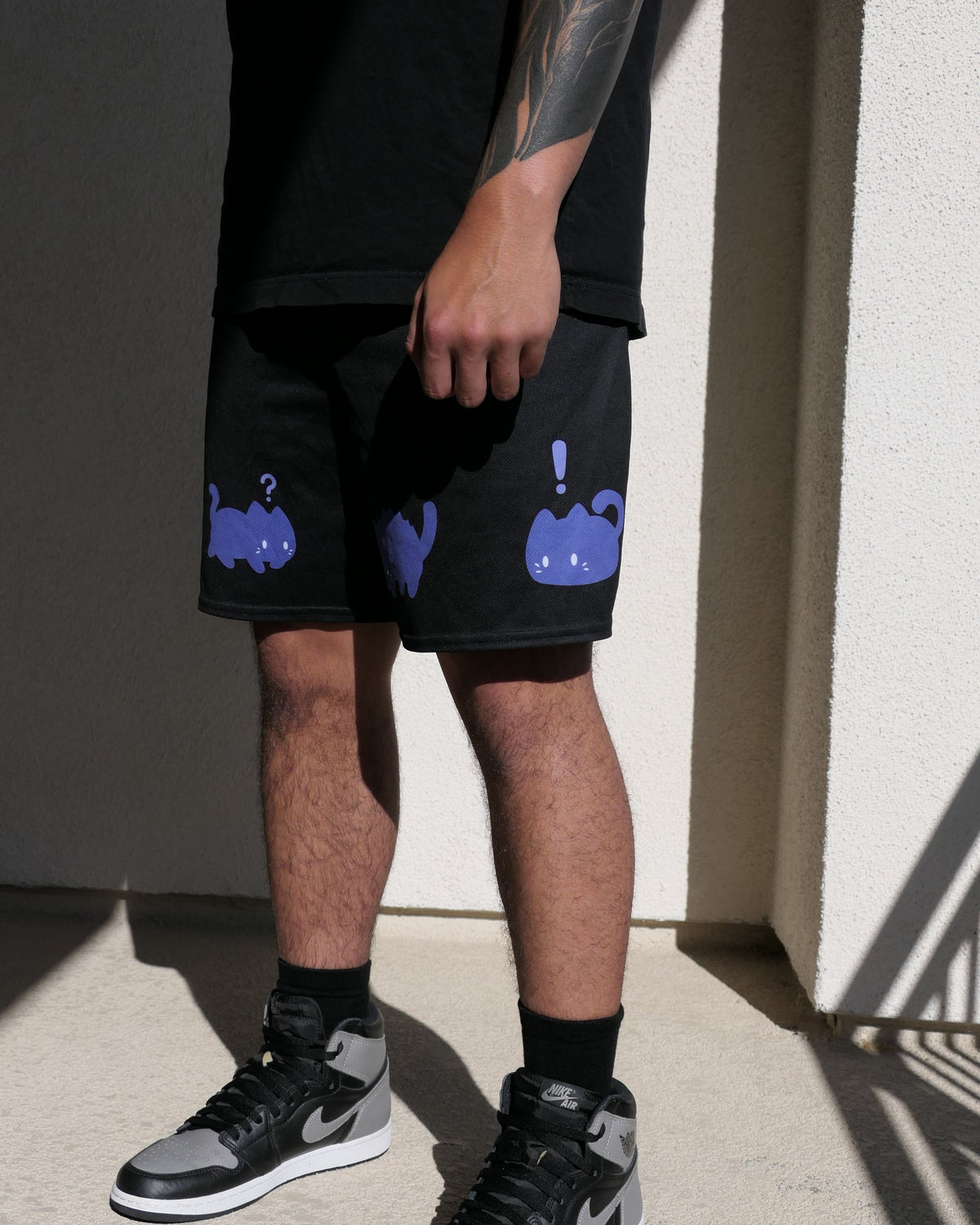 Midnight Kitty Shorts