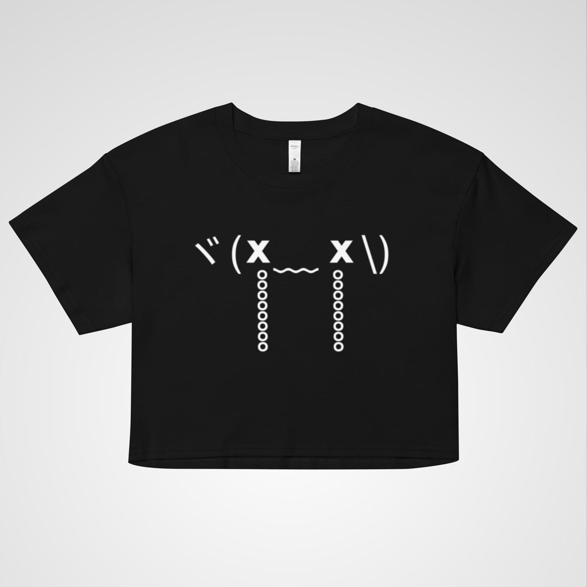 Crying Inside Crop Top Front view