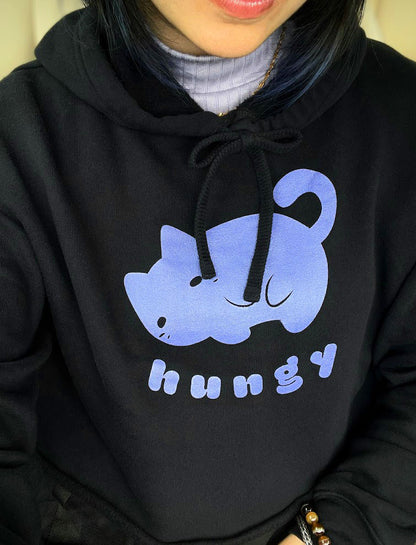 Hungy Kitty Crop Hoodie