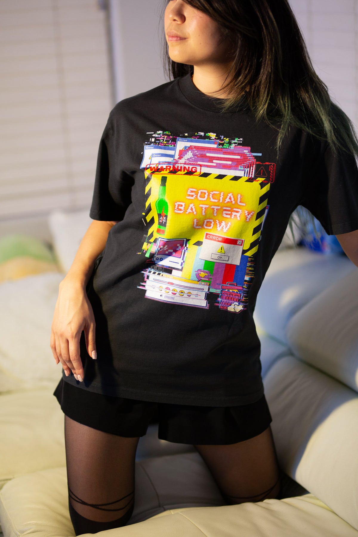 Social Battery Oversized T-shirt
