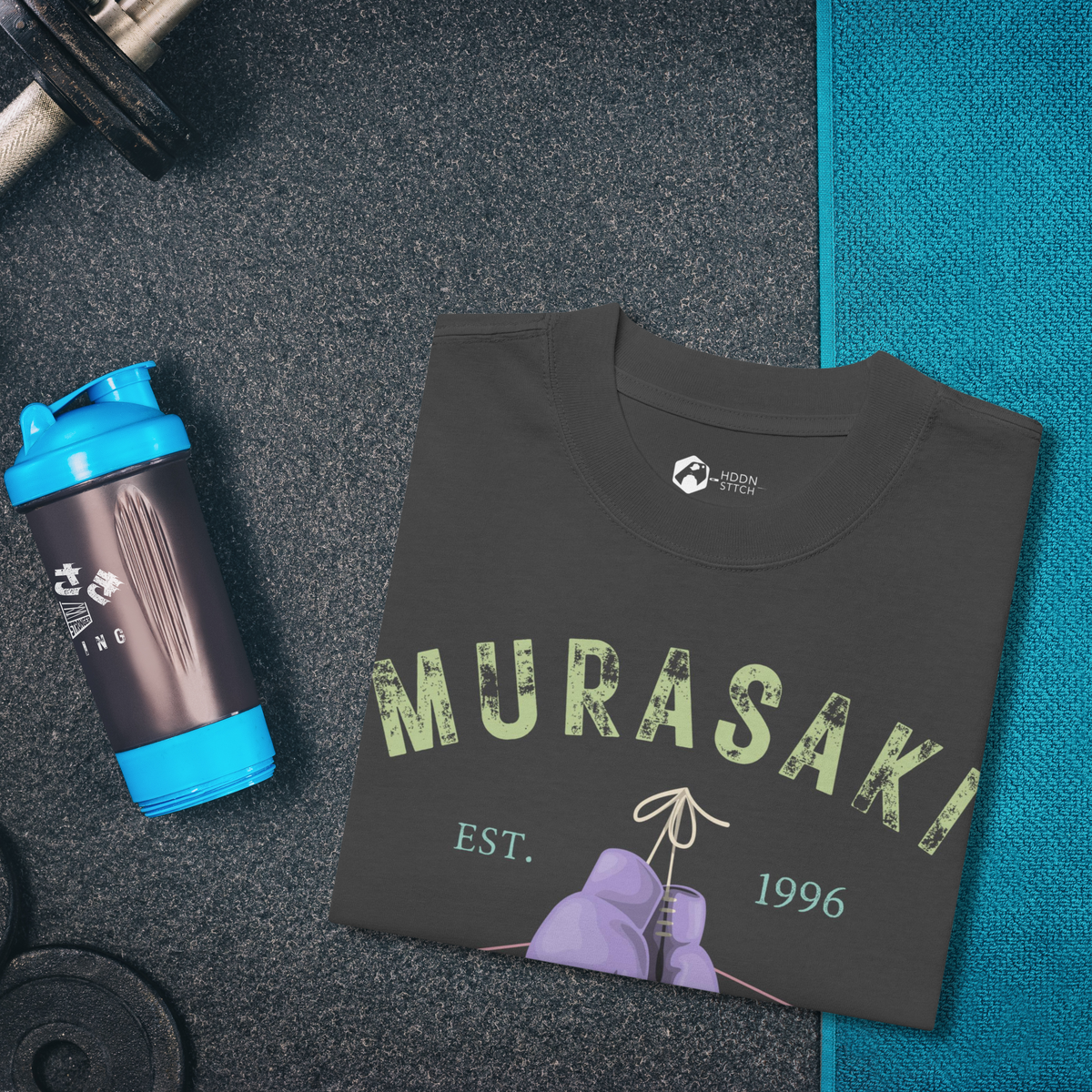 Murasaki Boxing Club T-shirt - oversized - dark variant